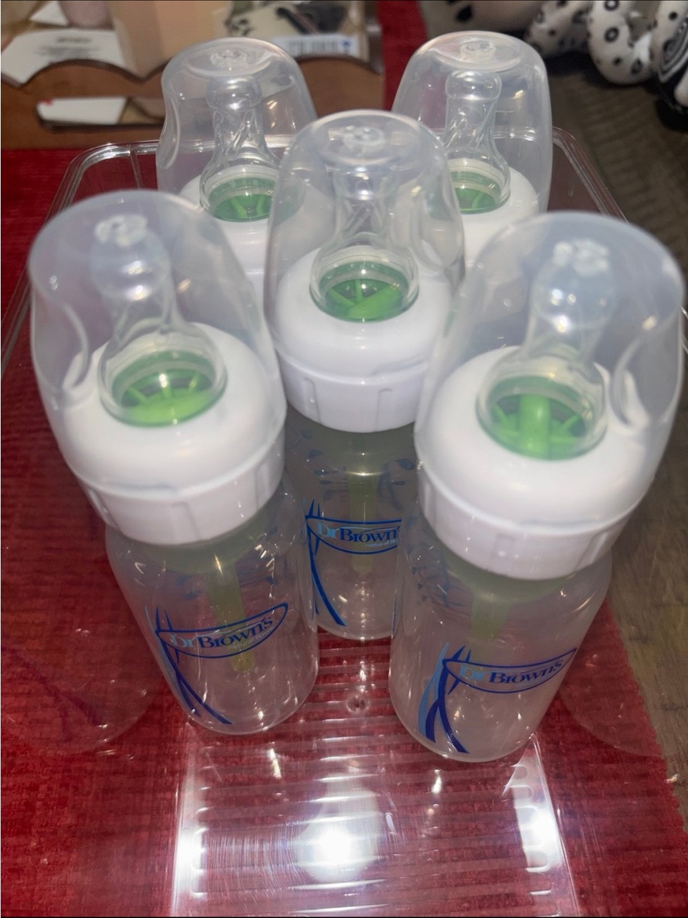 Dr. Brown's Baby Bottle Set with Green Vent Inserts